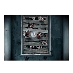 Decoracion Ventana Zombies 80x120 cm-Tus Disfraces baratos