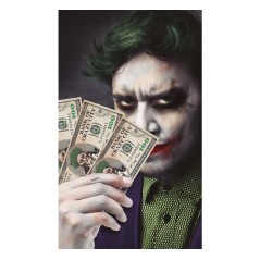 Billetes payaso sonrisa 6x15 cm Joker-Tus disfraces Halloween