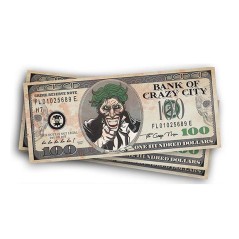 Billetes payaso sonrisa 6x15 cm Joker-Tus disfraces Halloween