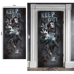 Decoracion Puerta zombies-Tus Disfraces baratos