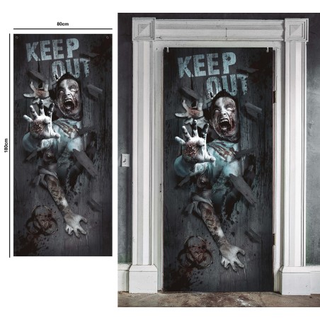 Decoracion Puerta zombies-Tus Disfraces baratos