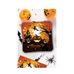 Servilletas calabazas 20 uds 33 cm-Tus Disfraces baratos