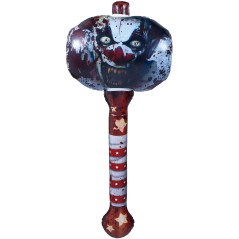 Mazo martillo hinchable payaso terror 90 cm-Tus Disfraces