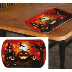 Bandeja calabazas halloween 39x24 cm-Tus Disfraces baratos