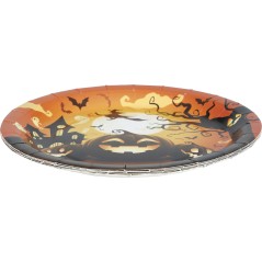 Platos calabazas 6 uds 23 cm-Tus Disfraces baratos