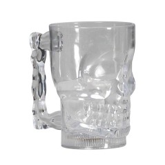 Jarra calavera con luz 10x14 cm
