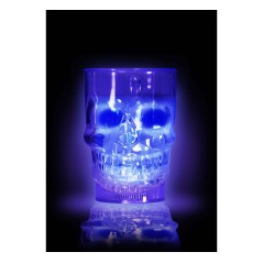 Jarra calavera con luz 10x14 cm-Tus disfraces Halloween