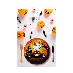 Platos calabazas 6 uds 23 cm-Tus Disfraces baratos