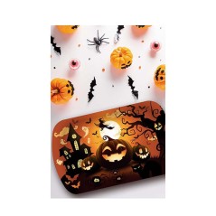 Bandeja calabazas halloween 39x24 cm-Tus Disfraces baratos
