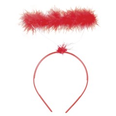 Aureola roja demonio diadema diablesa-Tus Disfraces