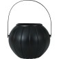 Cesto calabaza negro 15 cm para halloween