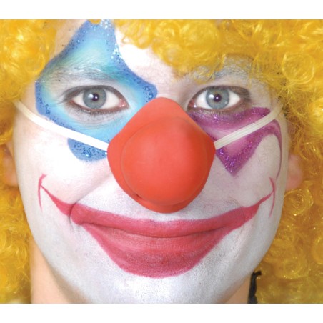 Nariz payaso roja bola latex-Tus disfraces baratos
