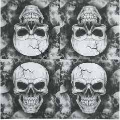 Servilletas calaveras 20 uds 16x16 cm -Tus disfraces baratos