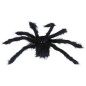 Araña negra con pelo 50 cm halloween