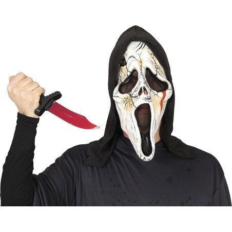 Cuchillo con sangre 25 cm halloween