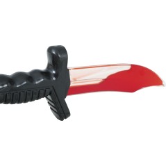 Cuchillo con sangre 25 cm halloween-Tus Disfraces