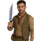 Cuchillo asesino con sangre 50 cm complemento disfraz