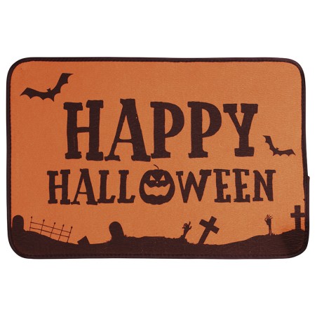 Felpudo naranja Halloween 60x40 cm