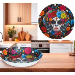 Bol catrina dia de muertos 32 cm unidad-Tus Disfraces