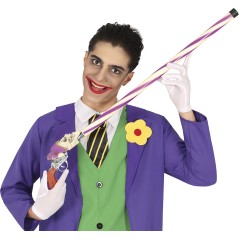 Baston con pistola bufon Joker 90 cm