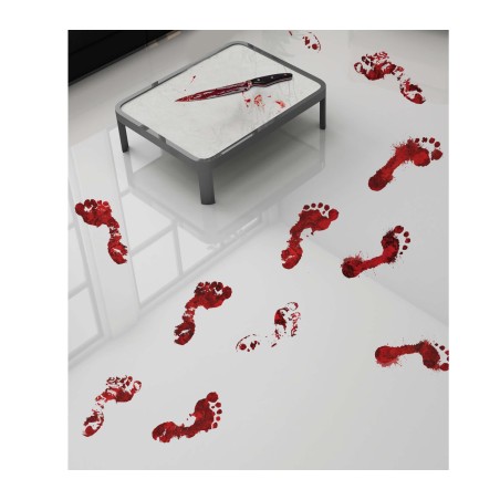 Pisadas de sangre adhesivas-Tus disfraces Halloween