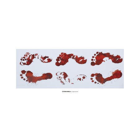 Pisadas de sangre adhesivas
