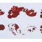 Pisadas de sangre adhesivas