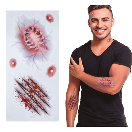 Tatuajes mordiscos y arañazos-Tus Disfraces