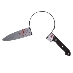 Diadema cuchillo con sangre 35 cm-Tus Disfraces