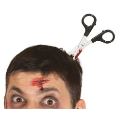 Diadema tijeras cabeza 11 cm-Tus Disfraces
