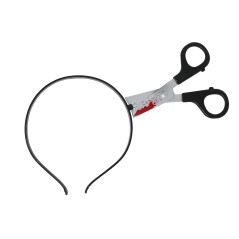 Diadema tijeras cabeza 11 cm-Tus Disfraces