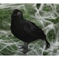 Cuervo negro de 23 cm para decoracion halloween