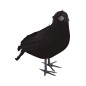 Cuervo negro de 23 cm para decoracion halloween