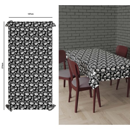Mantel calaveras 137x274 cm -Tus disfraces baratos