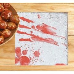 Servilletas halloween sangre 20 uds 33 cm-Tus Disfraces baratos