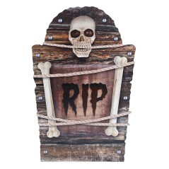 Lapida Rip 56 cm plastico decoracion halloween-Tus Disfraces baratos