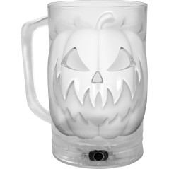 Jarra calabaza con luz naranja 10x14 cm 700 ml