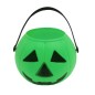 Cesto calabaza verde 15 cm para halloween
