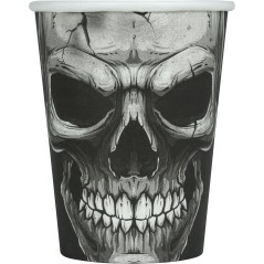 Vasos calaveras 6 uds de 9 cm -Tus disfraces baratos
