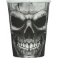Vasos calaveras 6 uds de 9 cm
