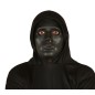 Careta negra plastico terror para halloween