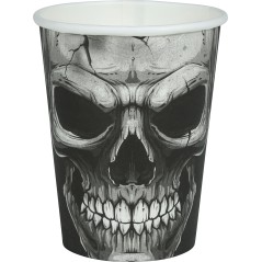 Vasos calaveras 6 uds de 9 cm -Tus disfraces baratos