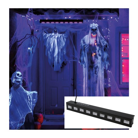Focos led de luz negra UV 9 luces 3 w interior-Tus disfraces Halloween