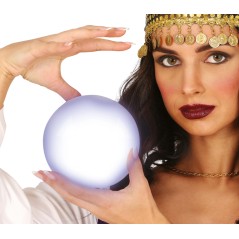 Bola con luz bruja pitonisa 12 cm-Tus Disfraces