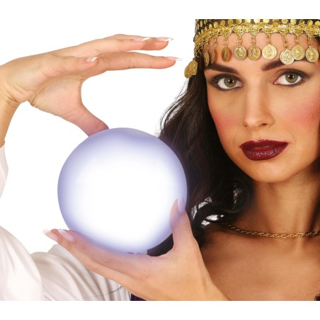 Bola con luz bruja pitonisa 12 cm-Tus Disfraces