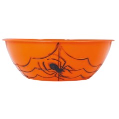 Bol o cuenco naranja para caramelos halloween 27x9 cm-Tus Disfraces