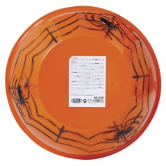 Bol o cuenco naranja para caramelos halloween 27x9 cm-Tus Disfraces