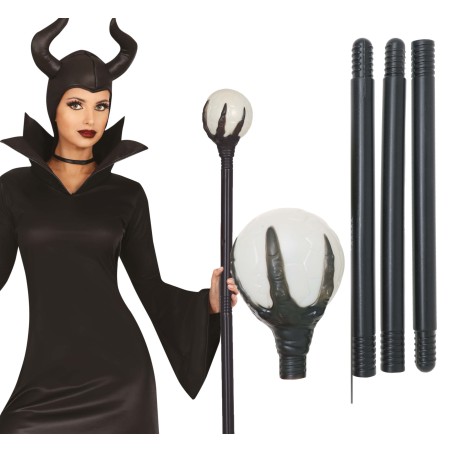 Baston bola de mago Malefica 100 cm-Tus Disfraces