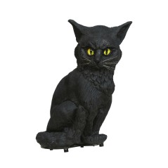 Gato con luz y sonido 32cm decoracion terror-Tus Disfraces baratos