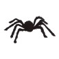 Araña negra con pelo 70 cm halloween